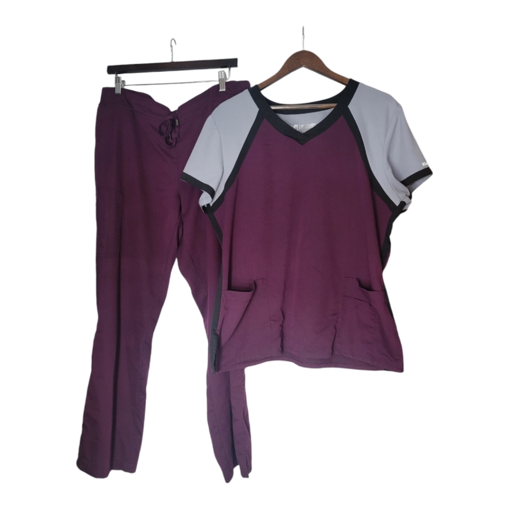 Grey's Anatomy Colorblock Scrubs Set XL